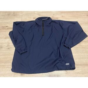 Reebok Long Sleeve 1/4 Zip Golf Pullover Vtg‎ Navy Blue Size Large